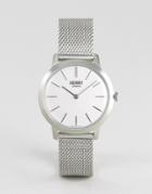 Henry London Mesh Watch In Silver 34mm - Silver