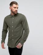 Lyle & Scott Honeycomb Jersey Shirt Khaki - Green