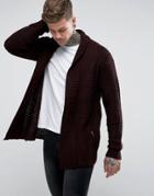 Religion Shawl Cardigan - Red