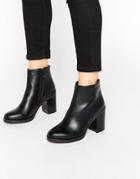 Raid Lisa Mid Heeled Ankle Boots - Black