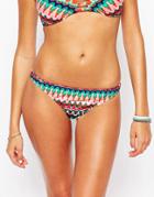 Bikini Lab Ikat Print Bikini Bottom - Multi