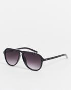 Aj Morgan Winger Aviator Style Sunglasses-black