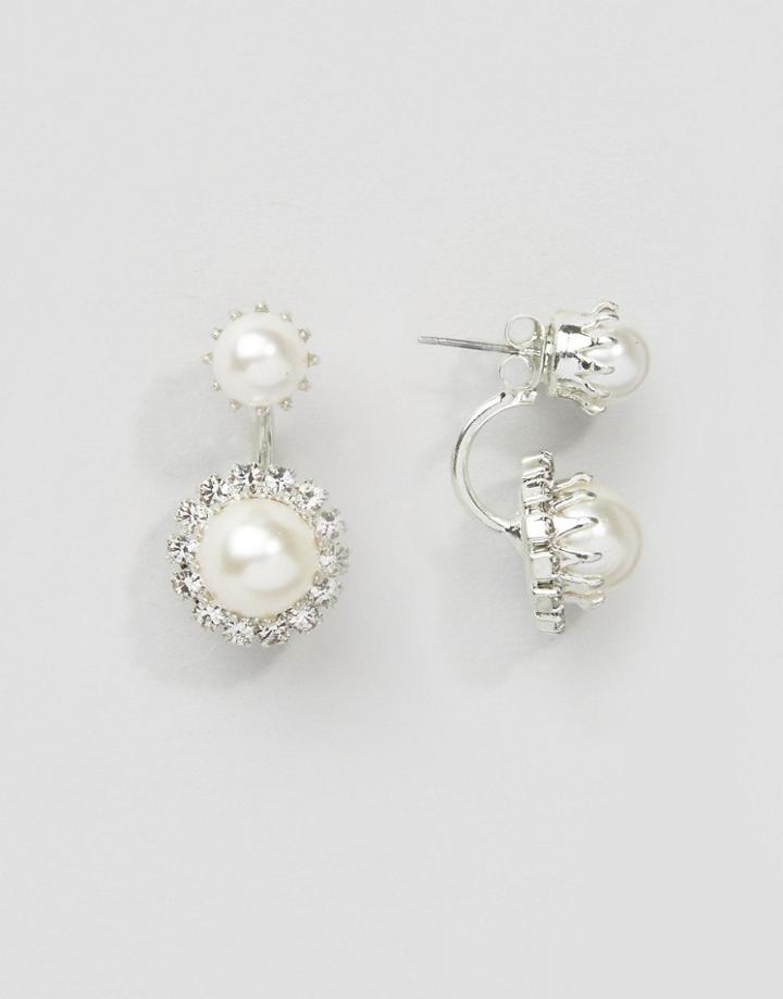 Krystal Swarovski Crystal Rosetta Swing Earrings - White