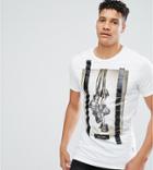 Religion Tall T-shirt With Roses Print - White