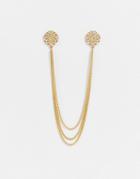 Asos Design Collar Tips In Geometric Design In Gold Tone