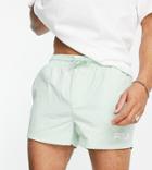 Fila Small Logo Shorts In Pastel Mint Exclusive To Asos-green