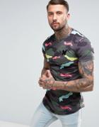 Good For Nothing T-shirt In Multi Camo - Black