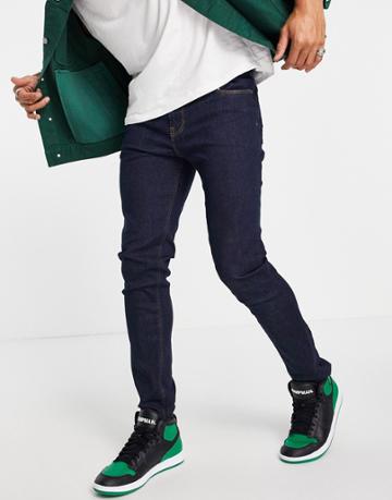 Asos Design Skinny Jeans In Indigo-blues