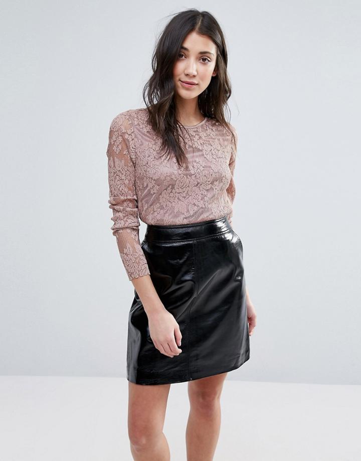 Vila Lace Sweater - Purple