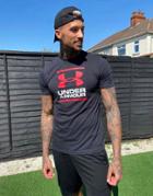 Under Armour Training Foundation T-shirt With Large Chest Logo In Black