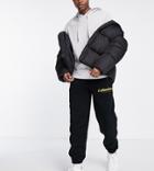 Collusion Fleece Sweatpants With Embroidery - Part Of A Set-black
