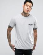 Another Influence Camo Trim T-shirt - Gray