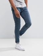 Abercrombie & Fitch Skinny Fit Jeans In Stretch Mid Wash - Blue