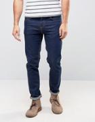 Asos Stretch Slim Jeans In 12.5 Oz Dark Blue