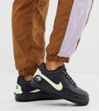 Nike Black And Fluro Green Air Force 1 Jester Sneakers