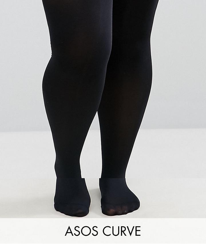 Asos Curve 2 Pack 80 Denier Tights - Black