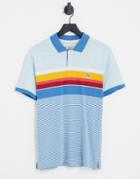Original Penguin Polo Chest Stripe In Multi-blue