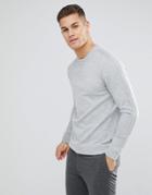 Ted Baker Sweat With Sleeve Detail In Gray - Gray