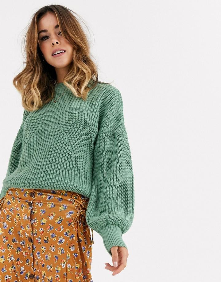 Nobody's Child Balloon Sleeve Knitted Sweater