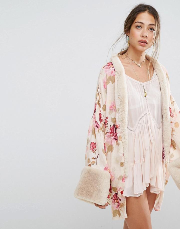 Rahi Cali Wisteria Sunday Rose Robe Top - Pink