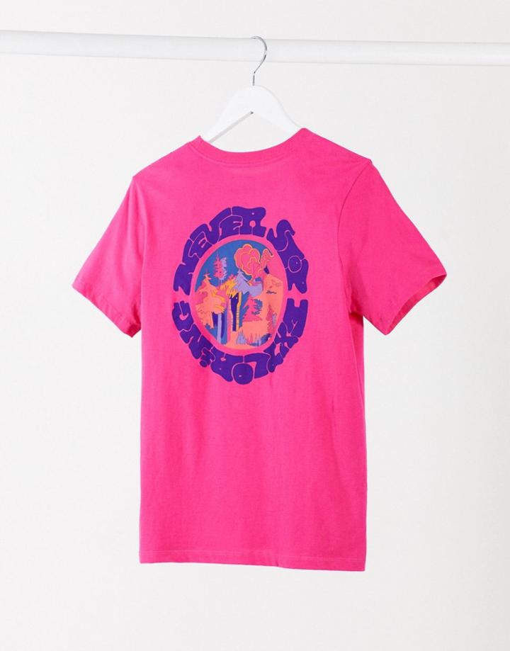 The North Face Logo Haze T-shirt In Pink
