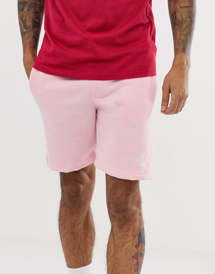 French Connection Script Logo Jersey Shorts-multi