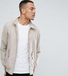 Brave Soul Tall Summer Lined Harrington Jacket - Stone