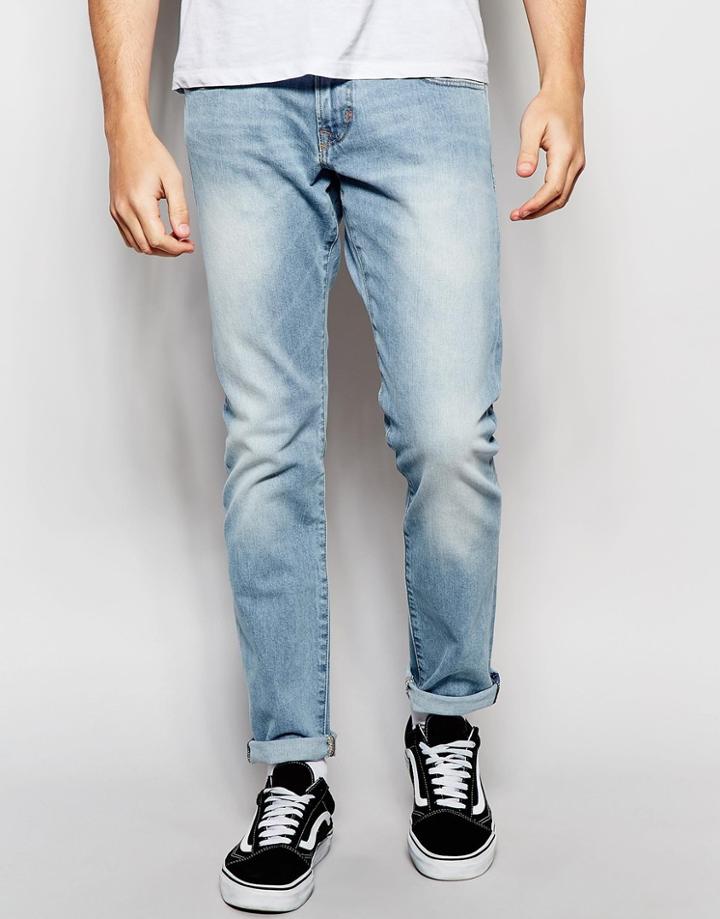 Esprit Light Wash Jeans In Slim Fit - Light Blue Denim