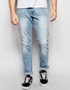 Esprit Light Wash Jeans In Slim Fit - Light Blue Denim