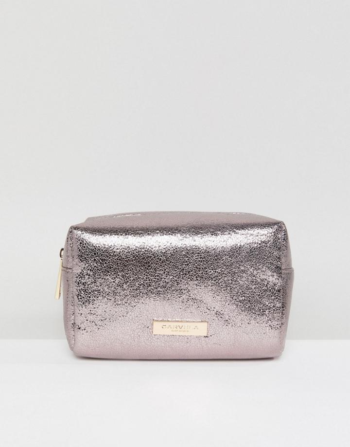 Carvela Ryley Glitter Cosmetic Pouch - Black