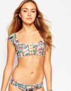 Maaji Floral Surfer Bikini Top - Multi