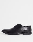 Schuh Remi Lace Up Derby Shoes In Black Leather