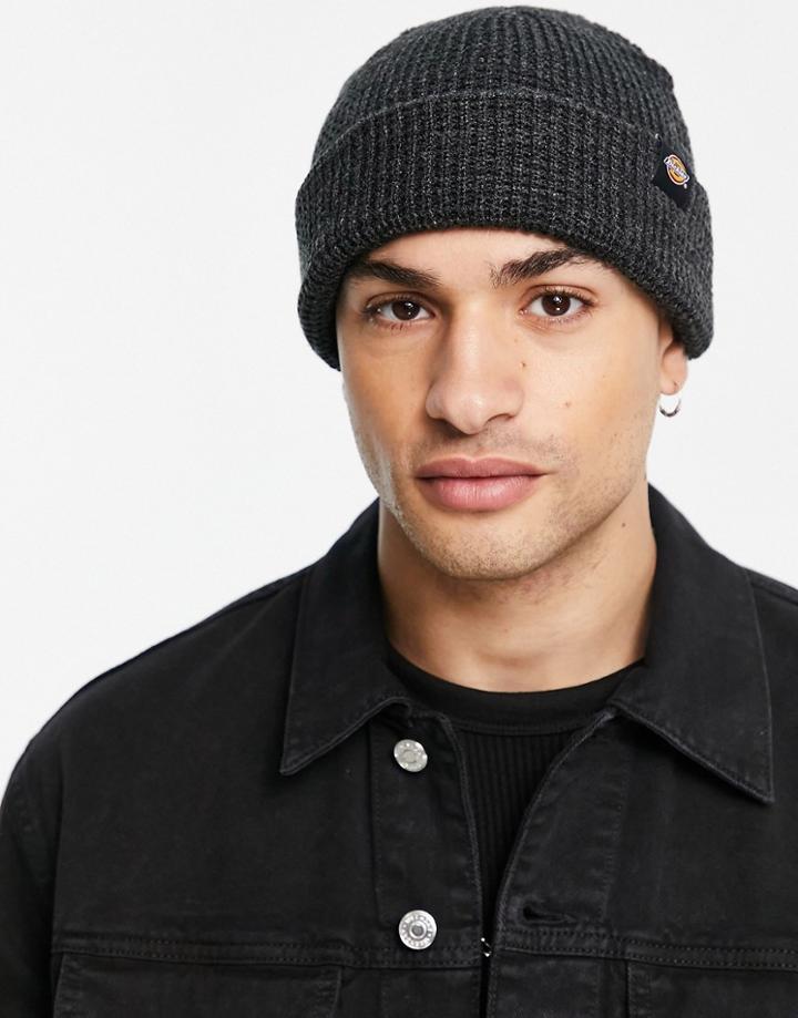 Dickies Woodworth Waffle Beanie In Black