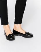 New Look Patent Tassel Loafer - Black