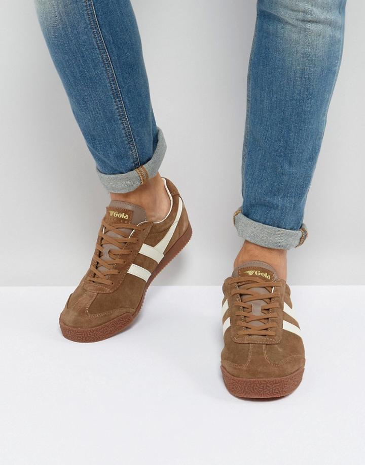 Gola Harrier Suede Sneakers - Tan