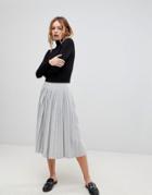 B.young Pleated Skirt - Gray
