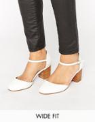 Asos Ora Wide Fit Heels - White