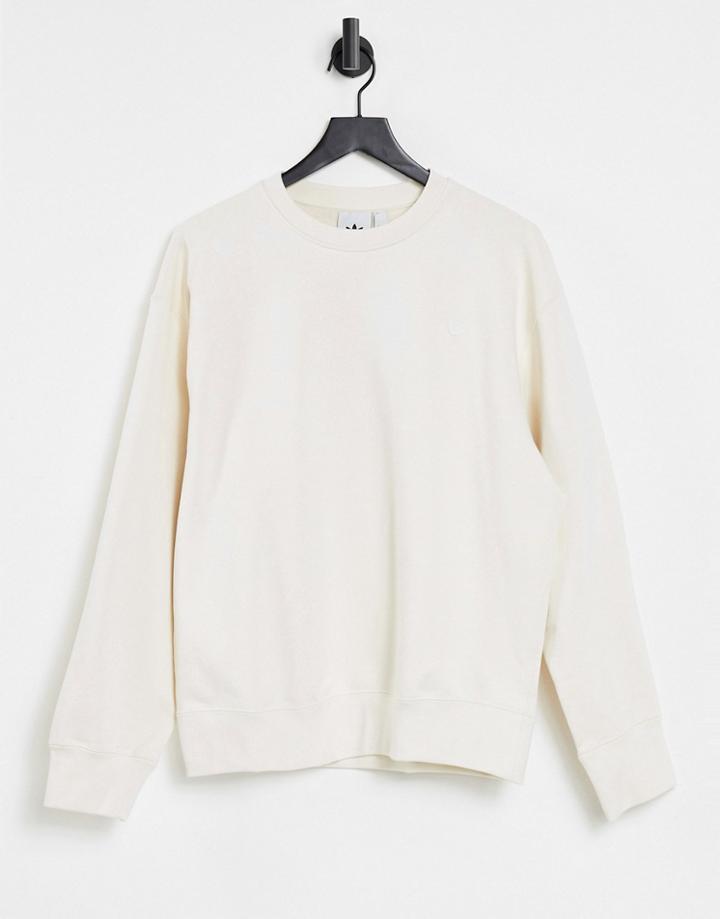 Adidas Originals Set Premium Sweatshirt In Off-white