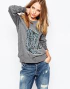 Gat Rimon Loff Western Boot Sweatshirt - Gray