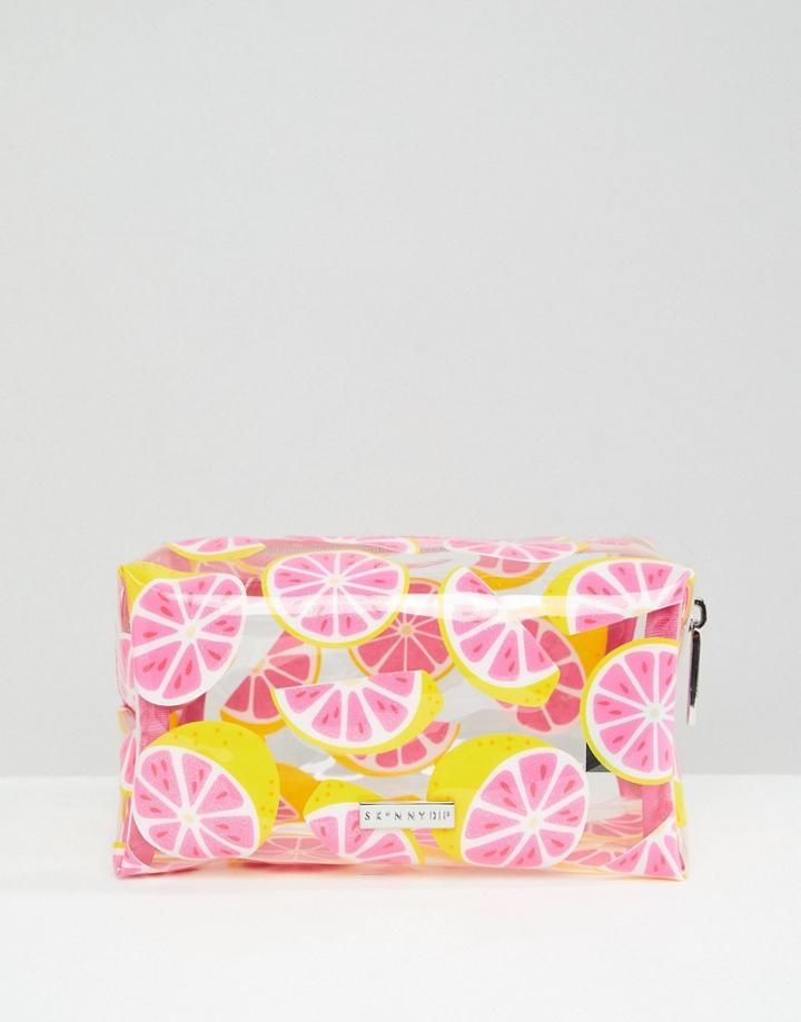 Skinnydip Grapefruit Clear Makeup Bag - Multi