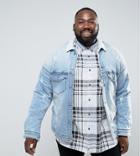 Sixth June Denim Jacket Fleece Lining And Collar Exclusive To Asos - Blue