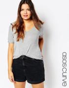 Asos Curve Forever T-shirt - Gray Marl $19.50