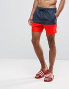 Bravesoul Cut And Sew Block Swim Short - Navy