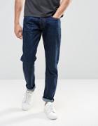 Farah Nimes Tapered Jeans In Denim Blue - Blue