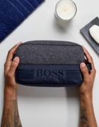 Boss Green By Hugo Boss Mixed Fabric Toiletry Bag Navy - Navy