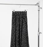 Asos Design Petite Midi Skirt With Pockets In Mono Dots Print-multi