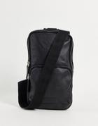 Bolongaro Trevor Grain Cross Body Flight Bag-black