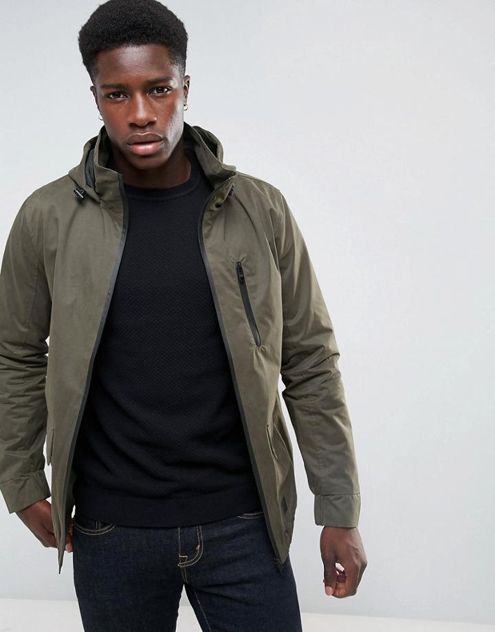 Threadbare Lightweight Parka - Green