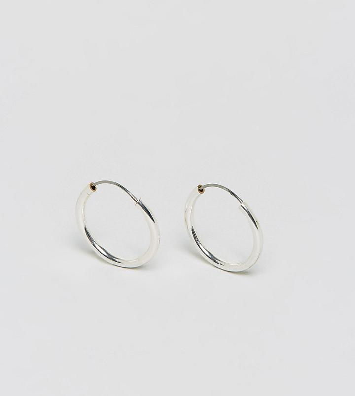 Reclaimed Vintage Inspired Hoop Earring In Silver Exclusive To Asos - Silver