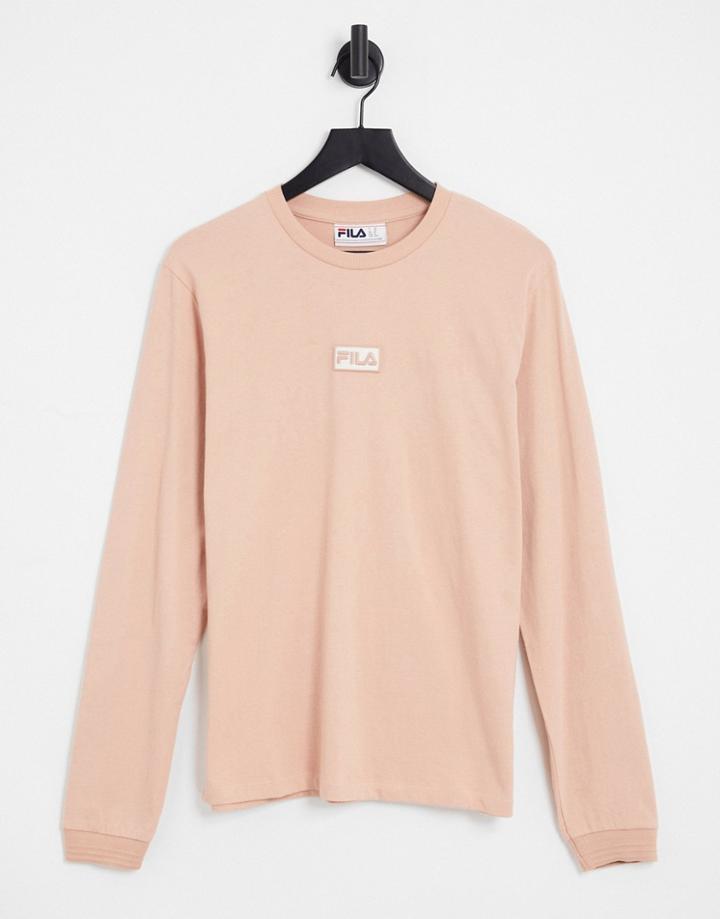 Fila Longsleeve T-shirt With Logo In Pink